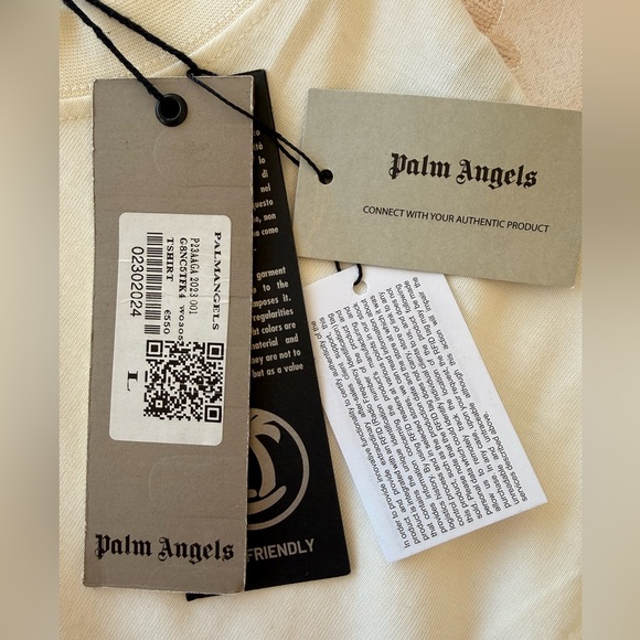 Palm Angels Cream Teddy Bear T-Shirt - Picture 7 of 10